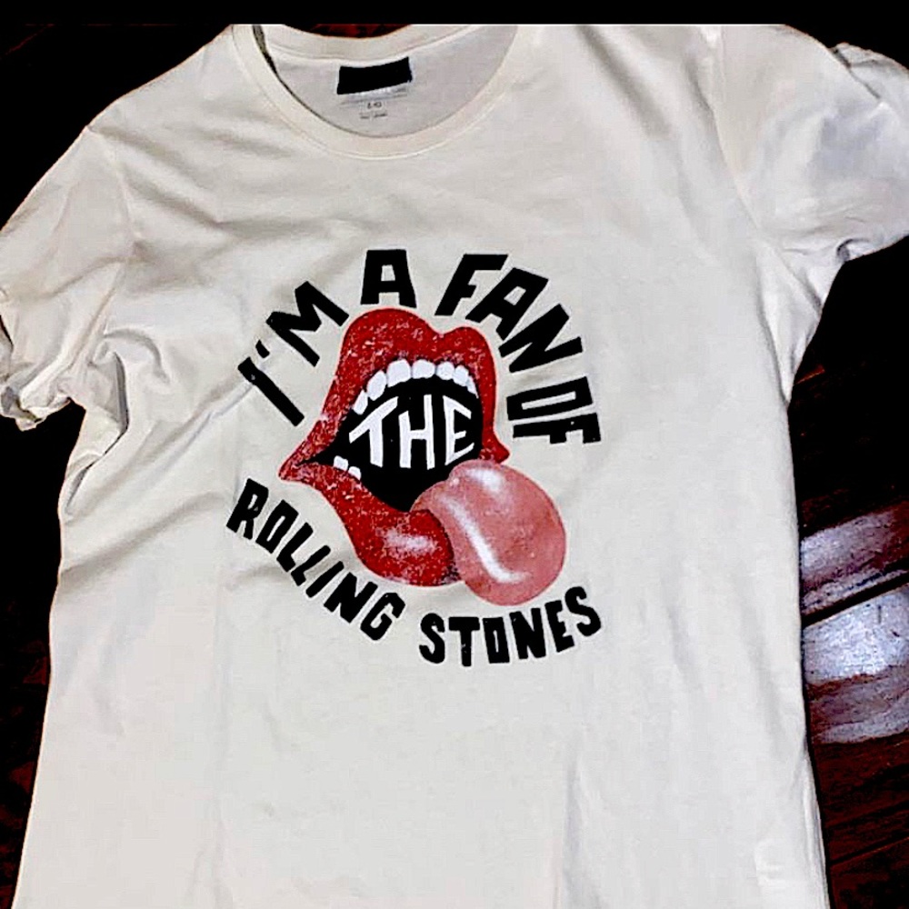 Cream Rolling Stone Tee